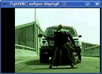 Softgun emulating Uzebox and running Movieplayer