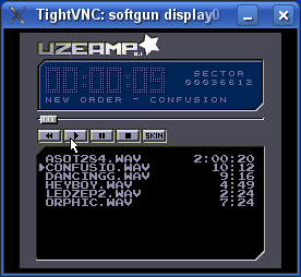 Softgun emulating Uzebox and running Uzeamp