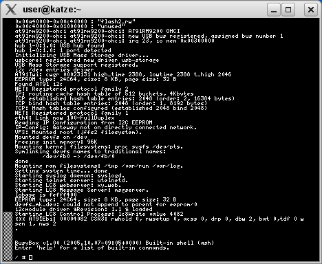 Softgun simulating an AT91RM9200 based board